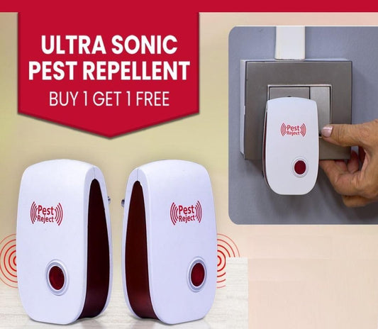 Ultrasonic Pest Repeller for Mosquito, Cockroaches(BUY 1 GET 1 FREE)