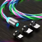 Fast 3 in 1 Multiple Pin With LED Light Magnetic Charging Charging Pad - Assorted color